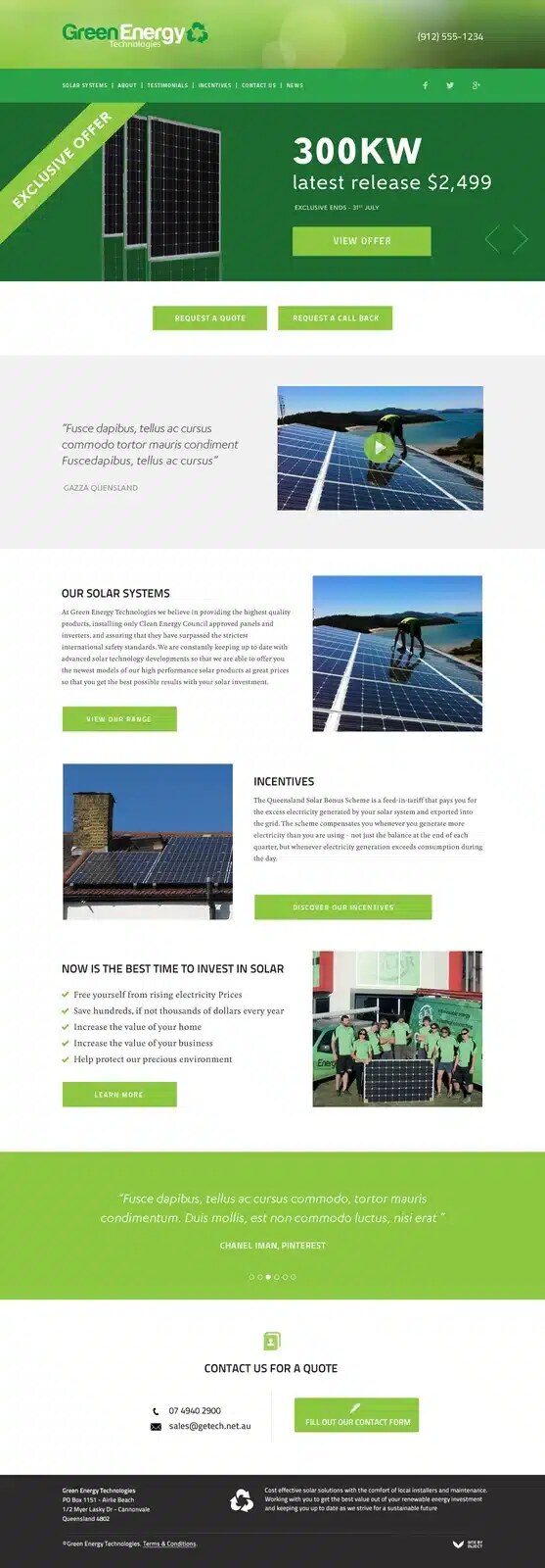 Green Energy Technologies